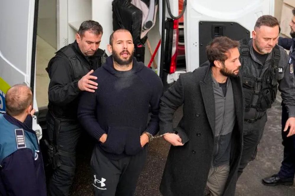 RapTV on X: "BREAKING: Andrew Tate has been released and is now on house  arrest 😳‼️ https://t.co/gVejepWL6w" / X